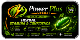 PowerPlus Herbal Stamina & Confidence Standard Pill – 100% Herbal Male Vitality Formula