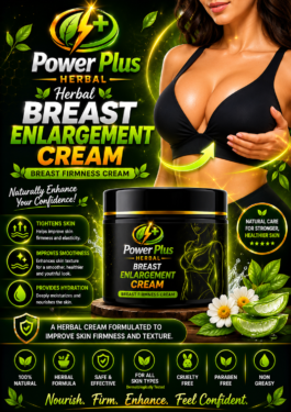 PowerPlus Herbal Breast Firmness Cream – Natural Skincare Formula