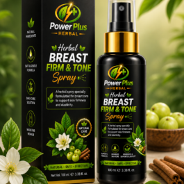 PowerPlus Herbal Breast Firm & Tone Spray – Natural Skin Firmness & Elasticity Support