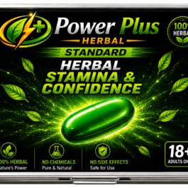 PowerPlus Herbal Stamina & Confidence Standard Pill – 100% Herbal Male Vitality Formula